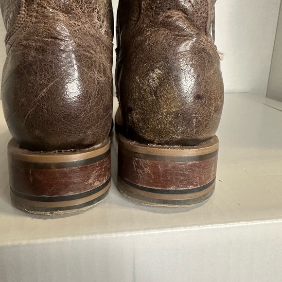 Tin Haul Kids Boys Tan Leather Sharky size 11 Cowboy Boots. - Picture 10 of 10